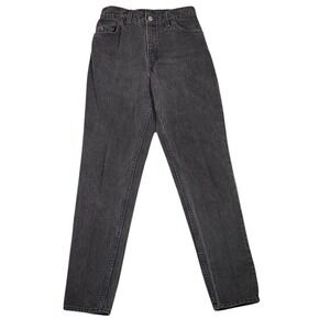 Vintage Levis 951 Relaxed Fit Tapered Leg Jeans Black Orange‎ Tab Made in USA 6L